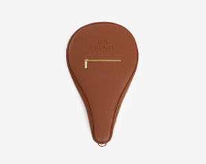Arabica Coffee premium padel racket bag in tan brown vegan leather - Ten Twenty UAE
