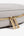 Gold precision zip detail on Ten Twenty Dubai Skyline padel racket bag in light grey vegan leather