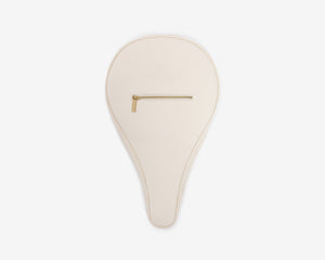 Jumeirah Pearls premium padel racket bag in cream vegan leather - Ten Twenty UAE