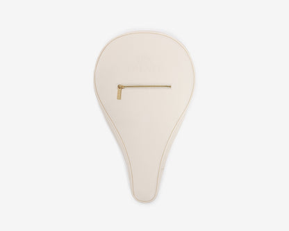 Jumeirah Pearls premium padel racket bag in cream vegan leather - Ten Twenty UAE