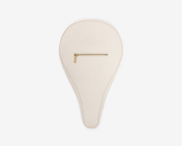 Jumeirah Pearls premium padel racket bag in cream vegan leather - Ten Twenty UAE