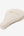 Side profile of Ten Twenty Jumeirah Pearls padel racket bag showing structured form and gold zip in cream vegan leather