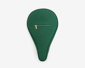 Emirates Palms premium padel racket bag in forest green vegan leather - Ten Twenty UAE